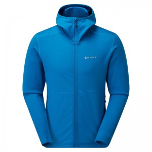 Montane Protium Hooded Fleecejackor Herr Blå | OWLEXP271