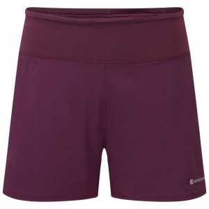 Montane Slipstream Twin Skin Trail Löpar Shorts Dam Lila | MTRXEN375