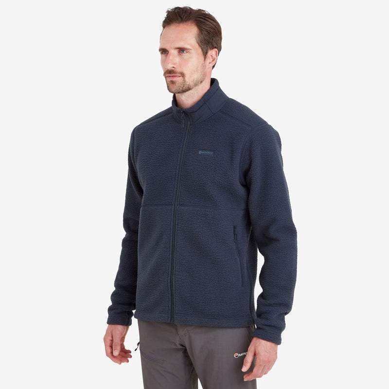 Montane Chonos Fleecejackor Herr Marinblå | GKBEAI148