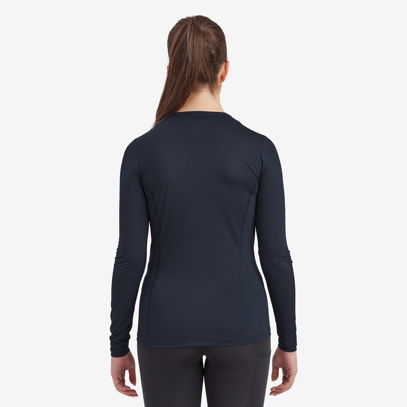 Montane Dart Lite Long Sleeve T-Shirt Dam Marinblå | TLAFNU691