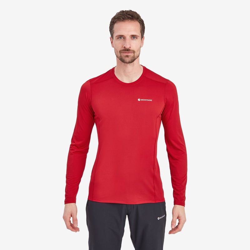 Montane Dart Lite Long Sleeve T-Shirt Herr Röda | GFAYMS689
