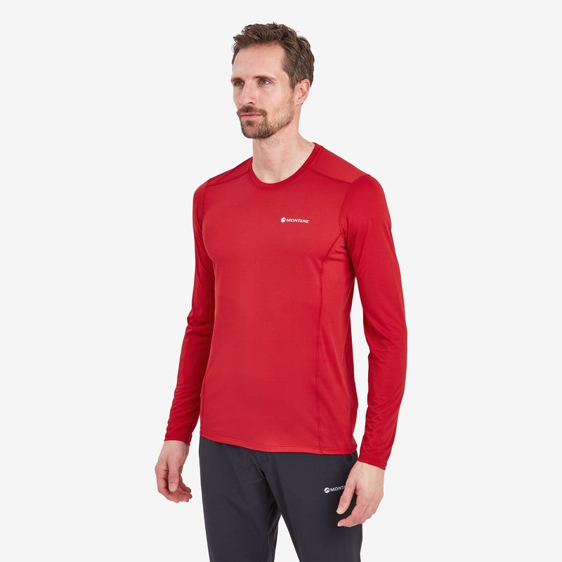 Montane Dart Lite Long Sleeve T-Shirt Herr Röda | GFAYMS689