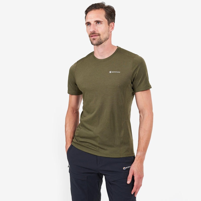 Montane Dart T-Shirt Herr Mörkgröna | CEKPLA671