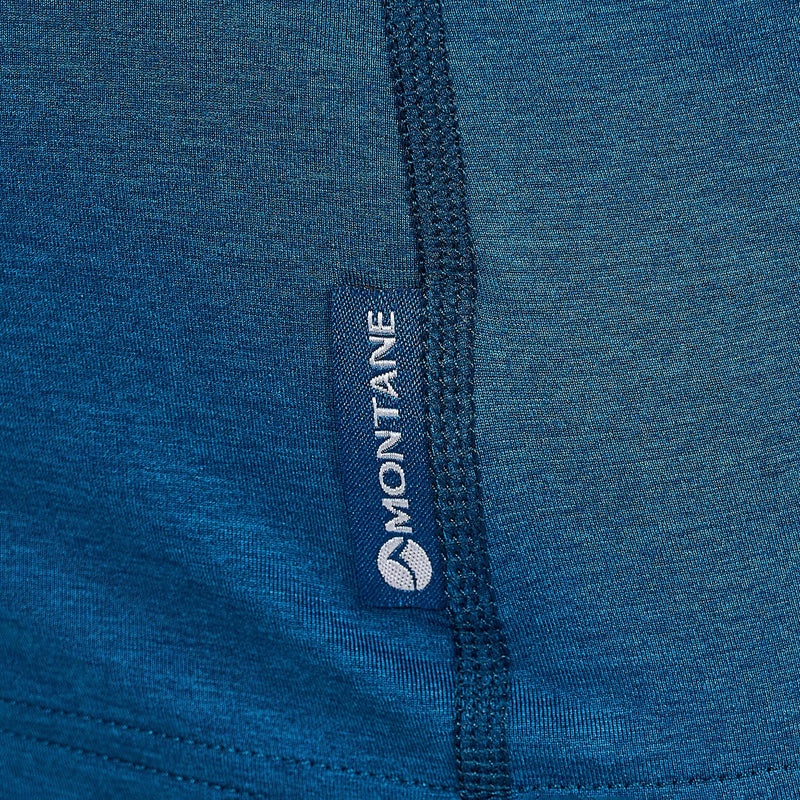 Montane Dart Thermo Zip Neck T-Shirt Dam Blå | XOVDIS359