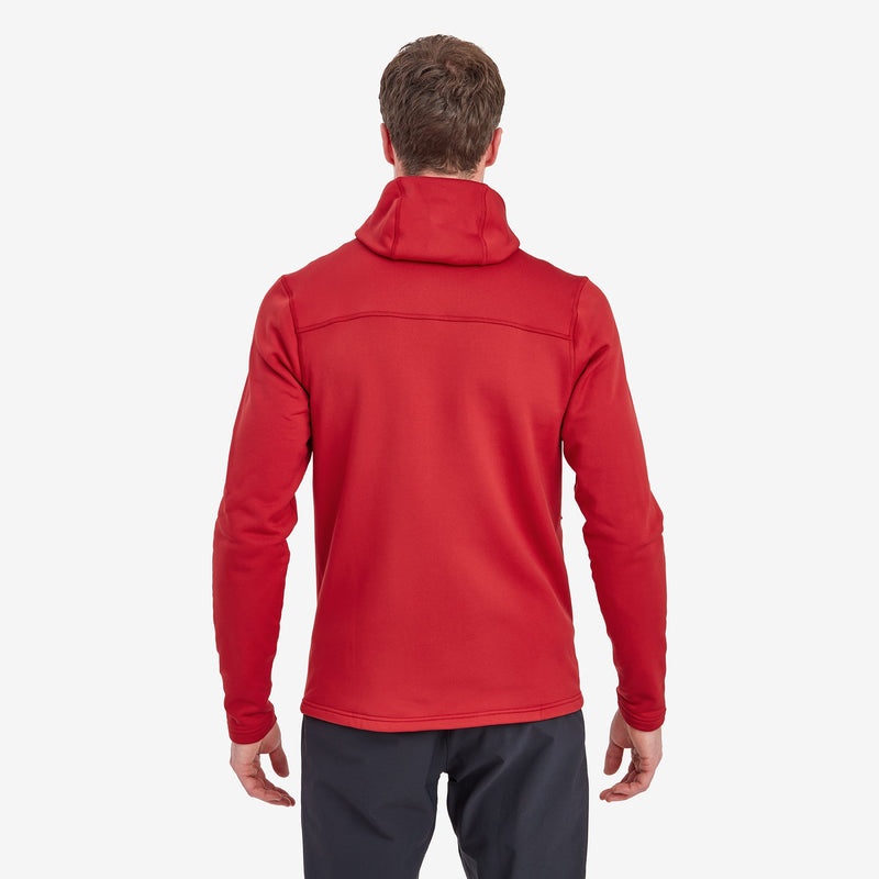 Montane Fury XT Hooded Fleecejackor Herr Röda | SEWHRB690