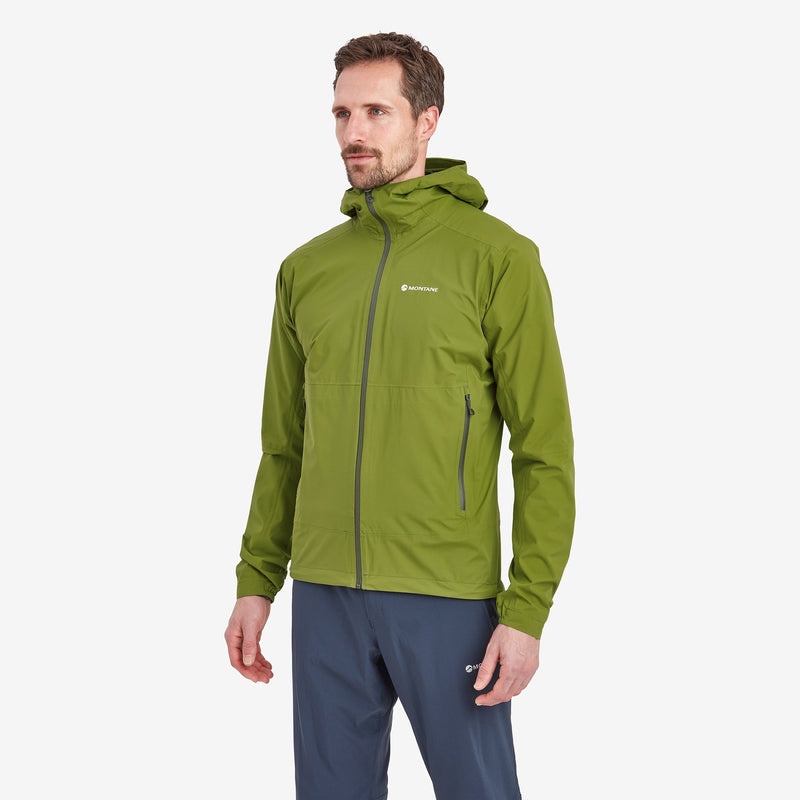 Montane Minimus Lite Regnjacka Herr Gröna | JXBFES613