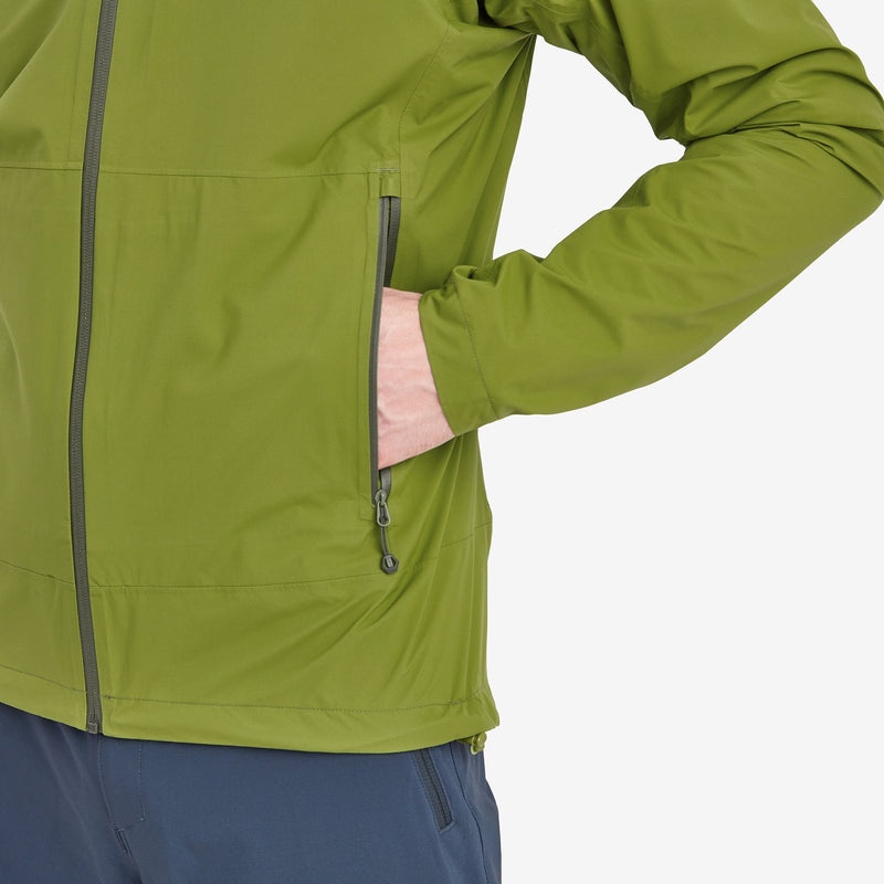 Montane Minimus Lite Regnjacka Herr Gröna | JXBFES613