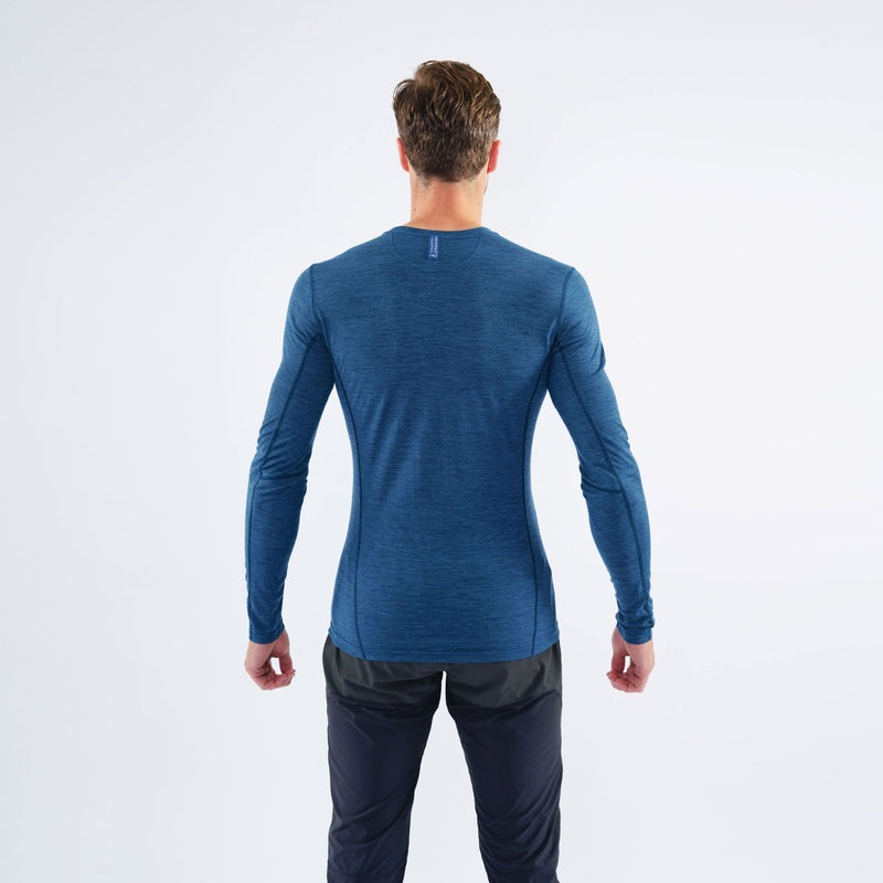 Montane Primino 140 Long Sleeve T-Shirt Herr Blå | BMTNAO451
