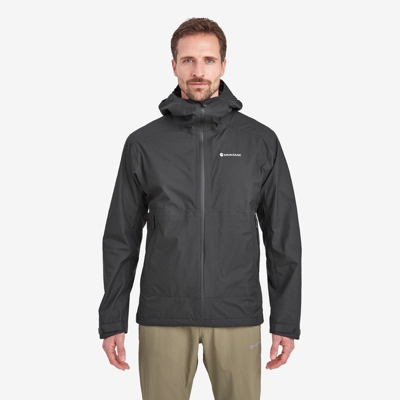 Montane Spirit Lite Regnjacka Herr Svarta | BFGZSY239